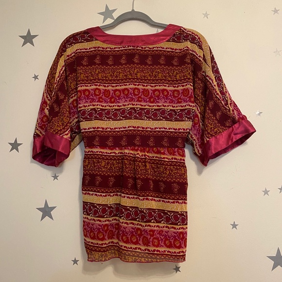 Printed Pink Blouse - Picture 2 of 3